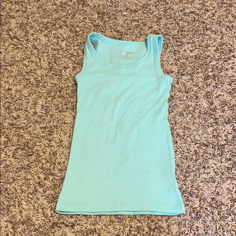 bright teal tank